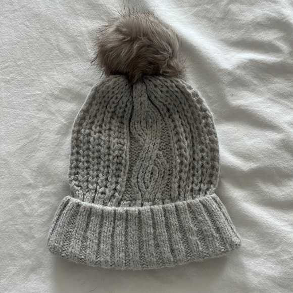 aerie Accessories - Aerie slouchy beanie hat with Pom Pom